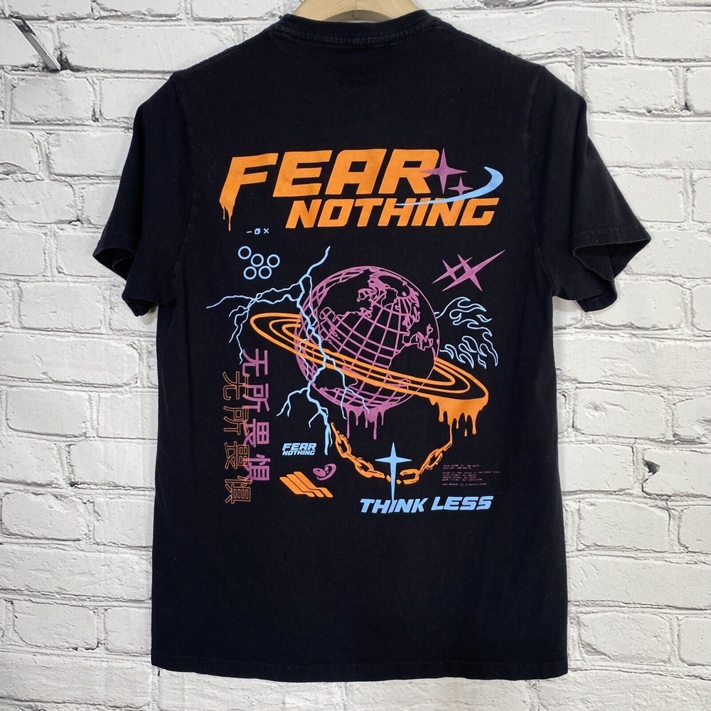 Cornerstore Bodega Men's T Shirt Size S‎ Fear Nothing Think Less Black Graphic